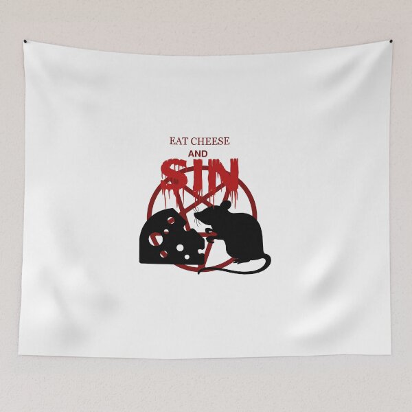 Item preview, Eat Cheese And Sin designed and sold by BuckWildDesigns.