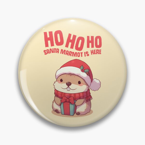 Item preview, Ho Ho Ho Santa Marmot is Here designed and sold by KAI-Studio.