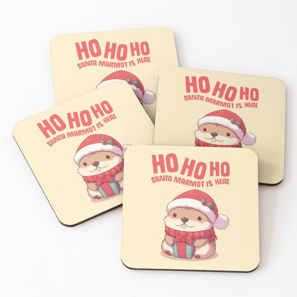 Item preview, Ho Ho Ho Santa Marmot is Here designed and sold by KAI-Studio.