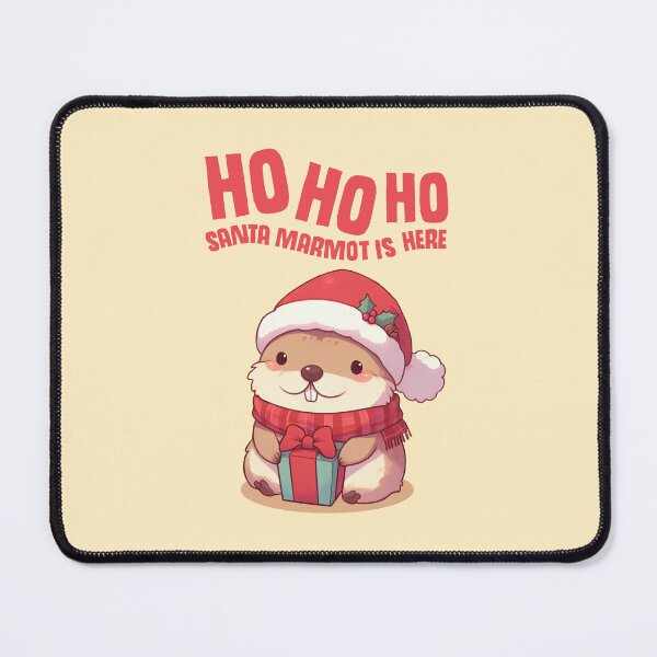 Item preview, Ho Ho Ho Santa Marmot is Here designed and sold by KAI-Studio.