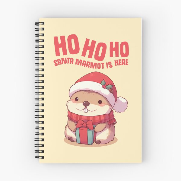 Item preview, Ho Ho Ho Santa Marmot is Here designed and sold by KAI-Studio.