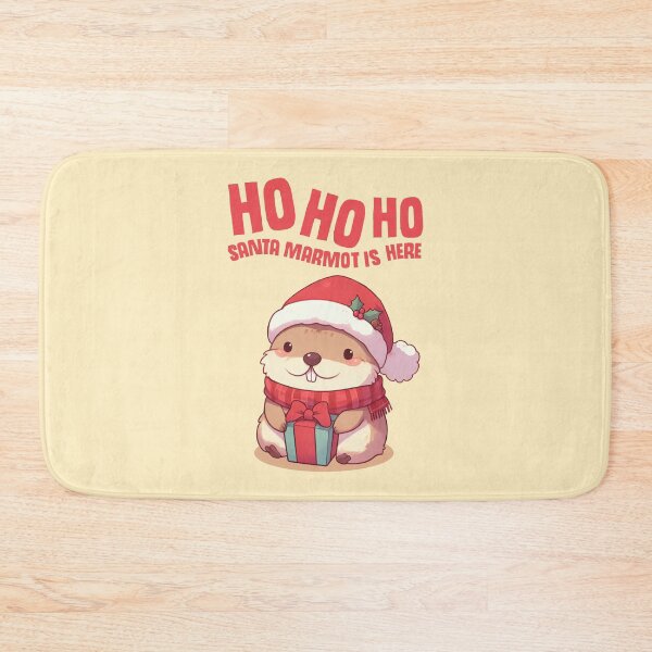 Item preview, Ho Ho Ho Santa Marmot is Here designed and sold by KAI-Studio.