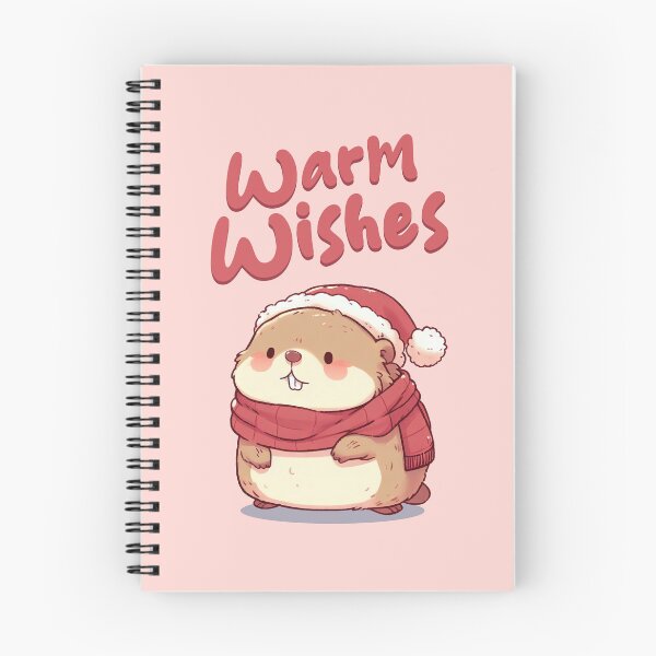 Item preview, Warm Wishes Christmas Marmot designed and sold by KAI-Studio.