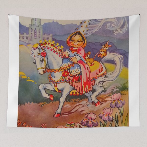 Item preview, Ride a cock horse, vintage children's nursey rhyme designed and sold by Faerieglen.
