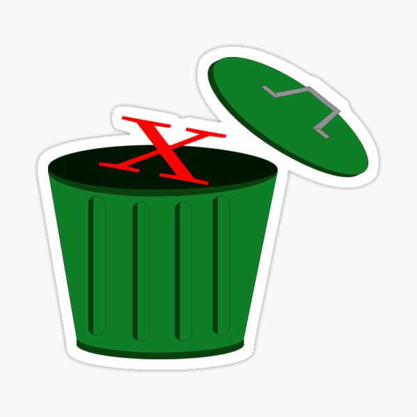 Trash Can Sticker