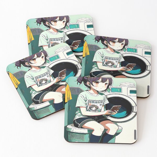 Item preview, Anime Girl in Laundry Time! designed and sold by Giulivo Store Graphic.