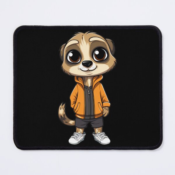 Item preview, Cute Meerkat in a Hoodie (Black) designed and sold by vasetti-press.