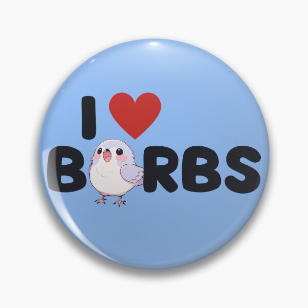 Item preview, Cute bird watchers I love borbs little fat blue bird  designed and sold by PellSilversmith.