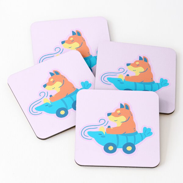 Item preview, Car Creature - Shimp Car & Shiba Inu (Alt Colours) designed and sold by Gremren.
