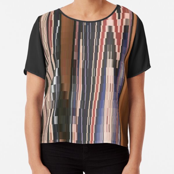 Pattern, tracery, weave, figure, structure, framework, composition, frame, texture Chiffon Top