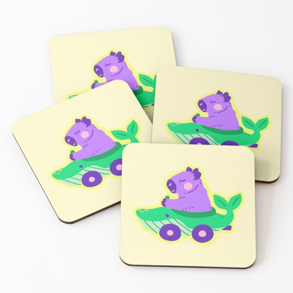 Item preview, Car Creature - Whale Car & Capybara (Alt Colours) designed and sold by Gremren.