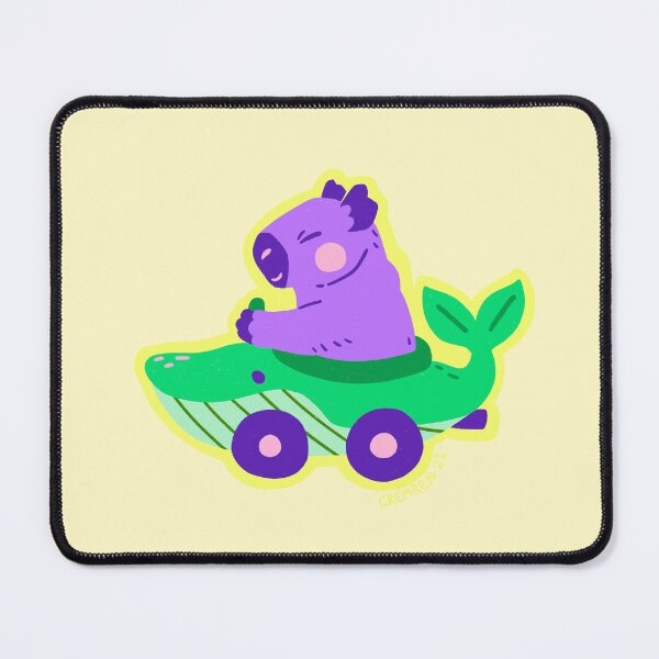 Item preview, Car Creature - Whale Car & Capybara (Alt Colours) designed and sold by Gremren.