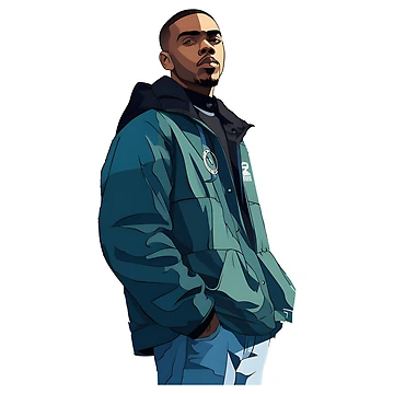Artwork thumbnail, Nas Rapper by Ragil-Studio