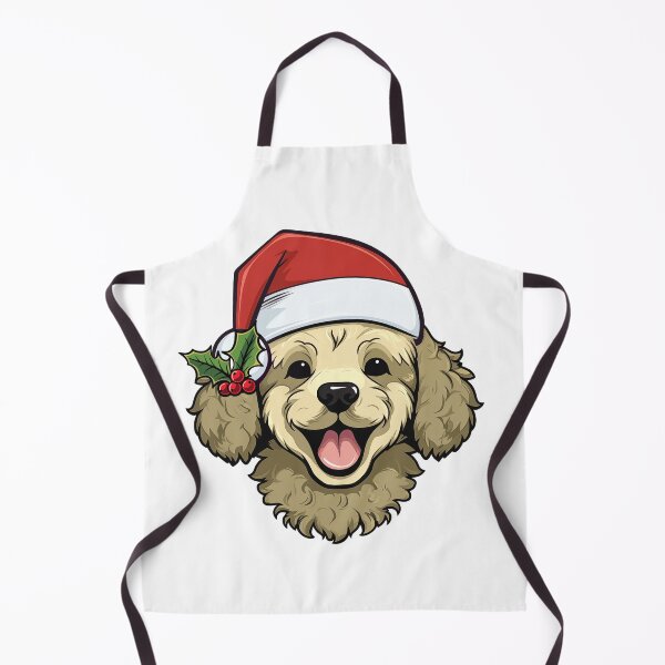 Item preview, Christmas Poodle - Gold designed and sold by wotsthis.