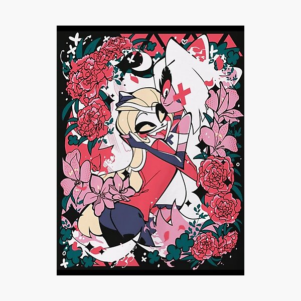 Item preview, Motif floral Vaggie et Charlie designed and sold by kareydiwanpro.