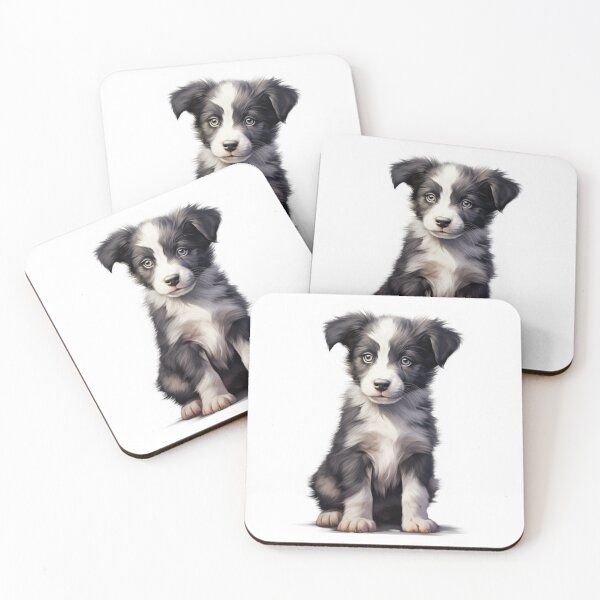 Item preview, Border Collie Puppy Illustration designed and sold by DreamyDaisy.