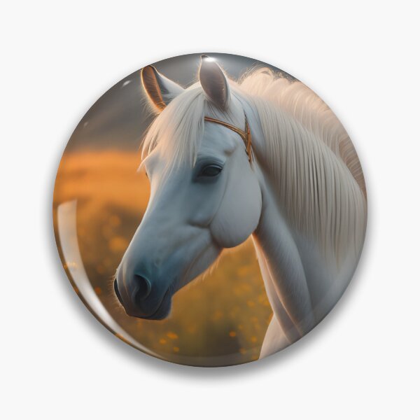 Item preview, White Pony within flowers designed and sold by Phees-Trickets-.