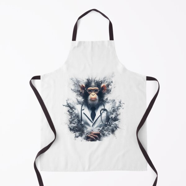 Item preview, Monkey doctor psychiatrist Ai designed and sold by AiPoliviosArt.