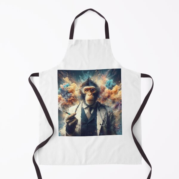 Item preview, Monkey doctor psychiatrist Ai designed and sold by AiPoliviosArt.