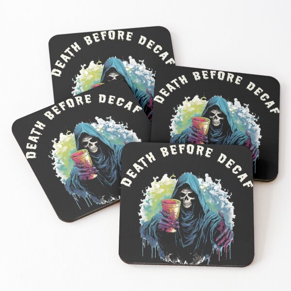 Item preview, Death Before Decaf Goblet designed and sold by Synthtier.