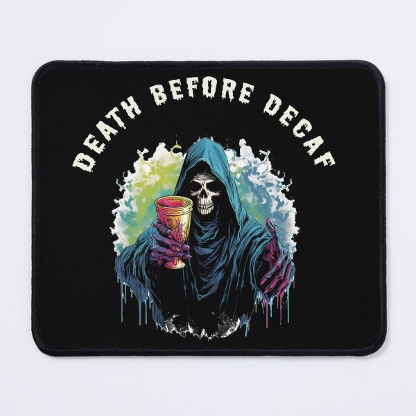 Item preview, Death Before Decaf Goblet designed and sold by Synthtier.
