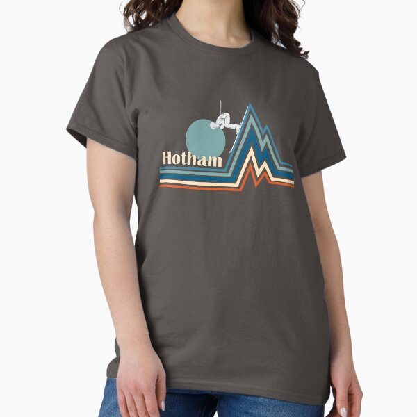 Item preview, Mount Hotham skier going down the mountain retro (black) designed and sold by rillak.