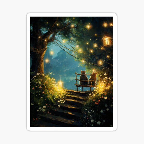 Item preview, Couple Of Cats Looking At The Stars designed and sold by CamilleNorris.