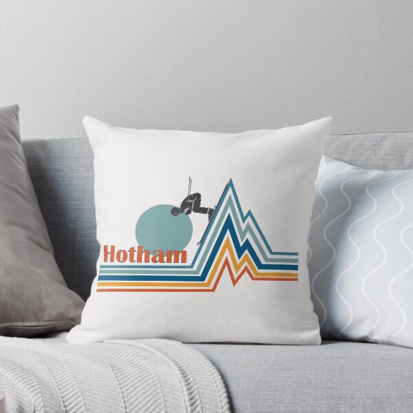 Item preview, Mount Hotham skier going down the mountain retro (white) designed and sold by rillak.