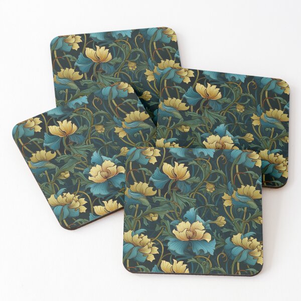 Item preview, Art Nouveau Floral Seamless Tiled Pattern 06 designed and sold by ColorCrafters.