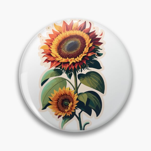 Item preview, Red Sunflower Sticker designed and sold by Xsquilax.