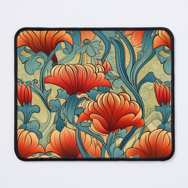 Item preview, Art Nouveau Floral Seamless Tiled Pattern 04 designed and sold by ColorCrafters.
