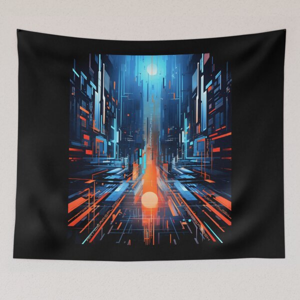 Item preview, Cyber city designed and sold by ArtWearSplash.