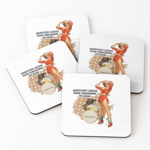 Item preview, Whatever lassos your longhorns, retro cowgirl housewife humor designed and sold by adriana-holmes.