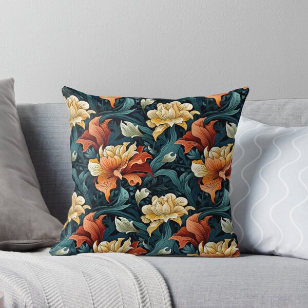 Artikelvorschau, Jugendstil-Blumennahtloses Fliesenmuster 01 entworfen und verkauft von ColorCrafters.
