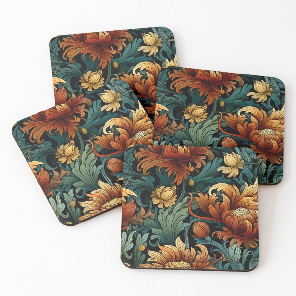 Item preview, Art Nouveau Floral Seamless Tiled Pattern 02 designed and sold by ColorCrafters.