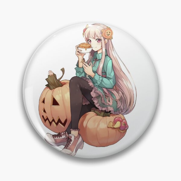 Artikelvorschau, „Sip of Autumn Magic: Anime Girl on a Pumpkin“ entworfen und verkauft von Anastasiia Yurevych.