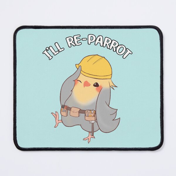 Item preview, Cute Cockatiel Parrot Pun designed and sold by PunPartners.