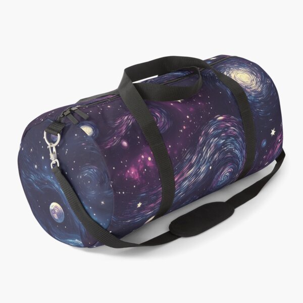 Item preview, Cosmic Pattern of a night sky with swirling galaxies and planets designed and sold by HeeShirt.