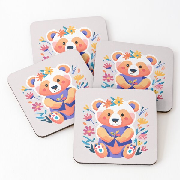 Item preview, Cute teddy bear cub made of flowers designed and sold by fotofeast.