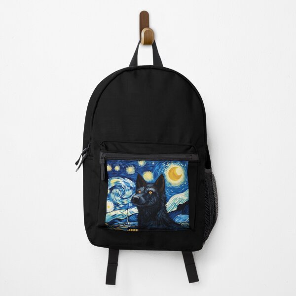 Item preview, Starry Night Wolf Van gogh Inspired Painting designed and sold by Vangoholic.
