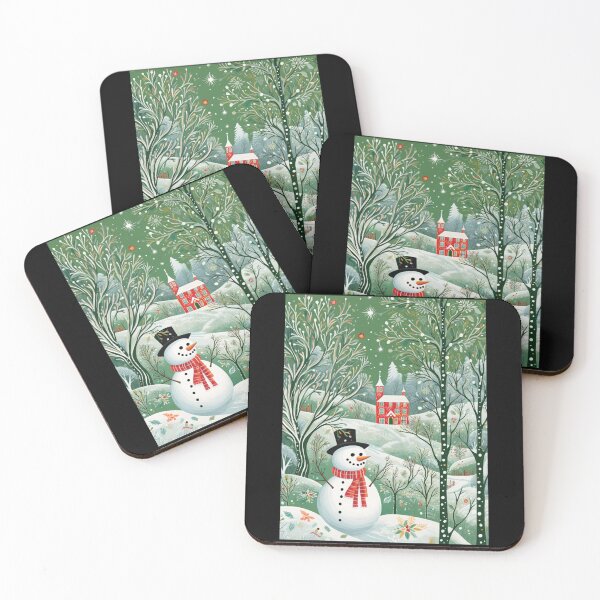 Item preview, Snowman And Winter Scene designed and sold by SallieIrma.