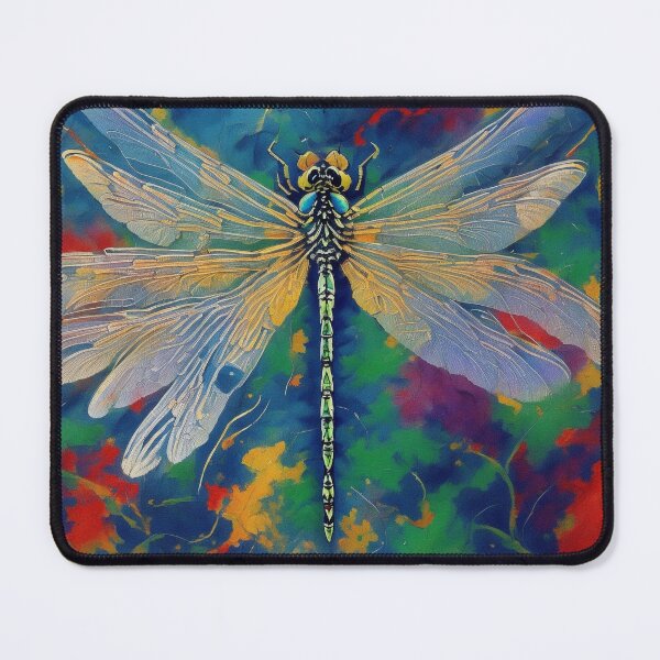 Item preview, Dragonfly Stained Glass Cartoon designed and sold by druidwolfart.