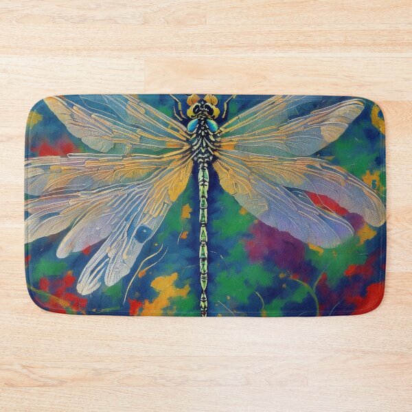Item preview, Dragonfly Stained Glass Cartoon designed and sold by druidwolfart.
