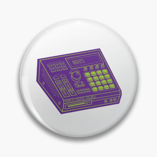 Item preview, Y2K Music Production – MPC Design (Android Green Lines + Rebecca Purple Drop Shadow) Analog / Music designed and sold by analogdigitalvz.