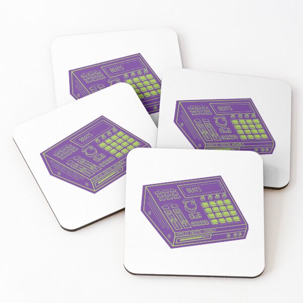 Item preview, Y2K Music Production – MPC Design (Android Green Lines + Rebecca Purple Drop Shadow) Analog / Music designed and sold by analogdigitalvz.
