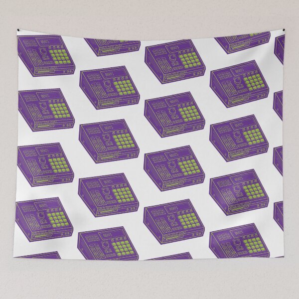 Item preview, Y2K Music Production – MPC Design (Android Green Lines + Rebecca Purple Drop Shadow) Analog / Music designed and sold by analogdigitalvz.