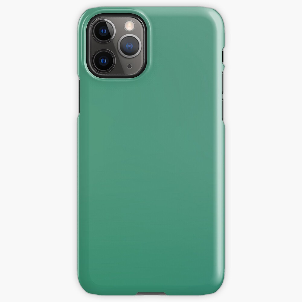 "Emerald Green Plain Single Colour Product Item" iPhone Case & Cover by