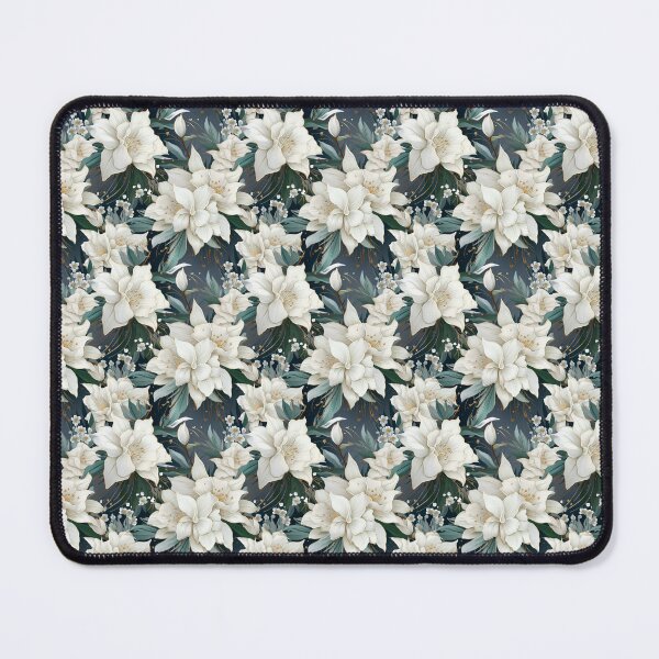 Item preview, Serene Winter Blossoms: Ethereal Garden Pattern designed and sold by BloomPattern.