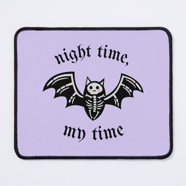 Item preview, "night time, my time" bat skeleton designed and sold by jennifersmind.