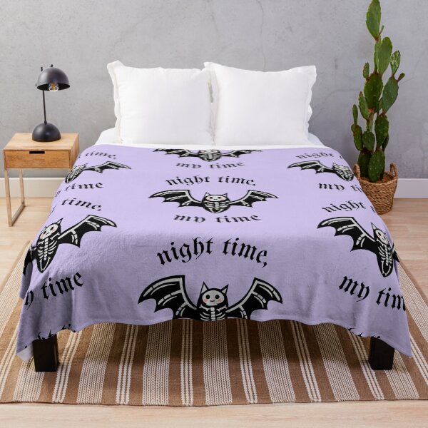 Item preview, "night time, my time" bat skeleton designed and sold by jennifersmind.